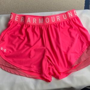 Under Armour Women's Neon Pink Athletic Shorts